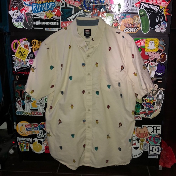 vans marvel button up